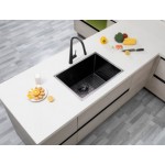 Aqu Gun Metal Handmade Single Bowl Kitchen Sink 600*450*230 Aqu Gun Metal Handmade Single Bowl Kitchen Sink 600*450*230